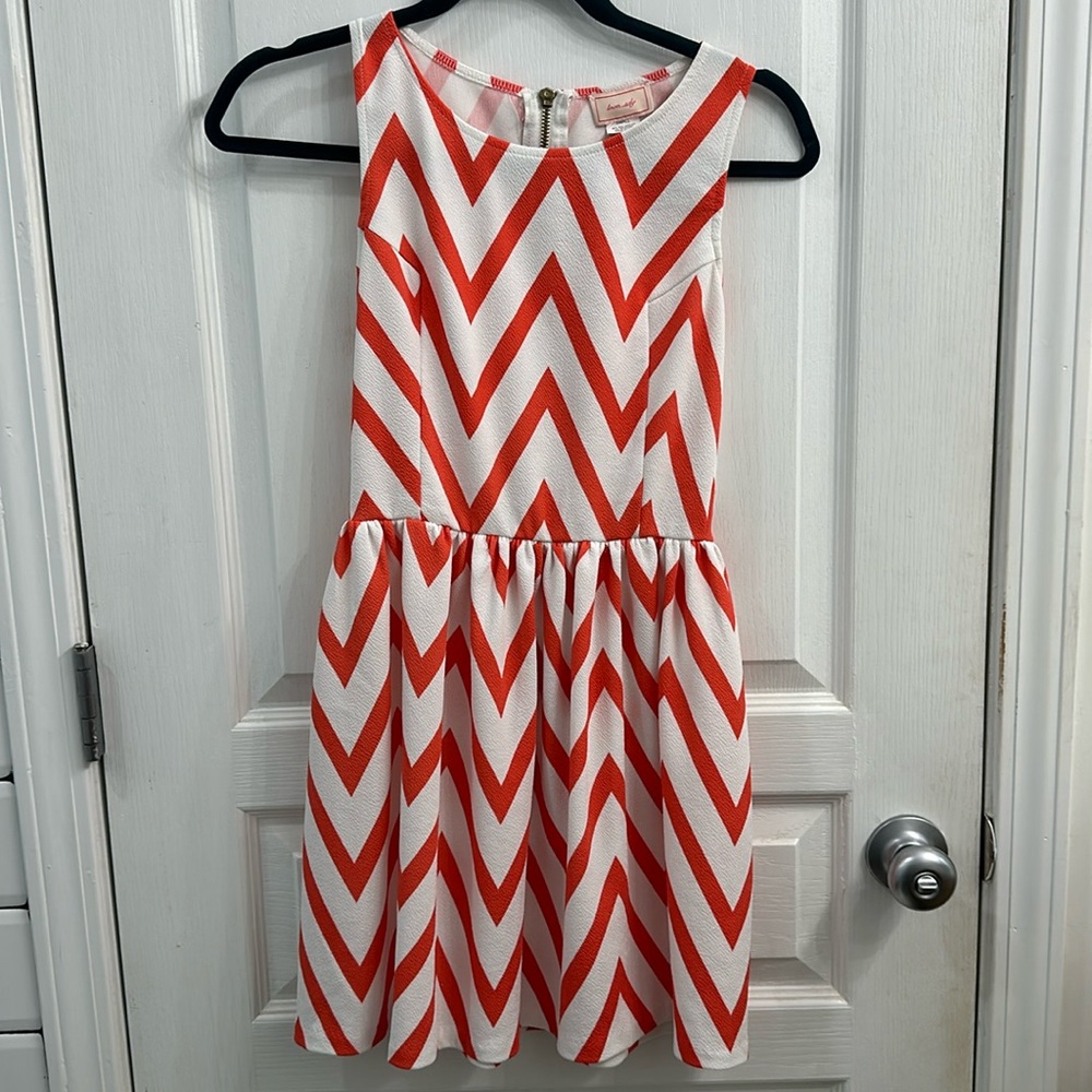Small Chevron Pattern Dress